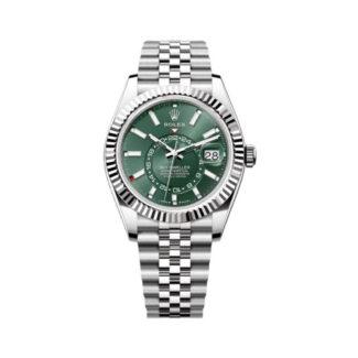 Rolex sky dweller fond vert