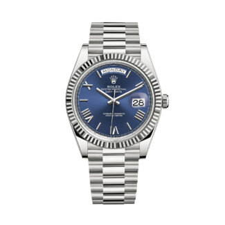 Rolex day date fond bleu