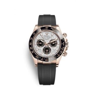 Rolex Daytona oysterflex rose gold meteorite